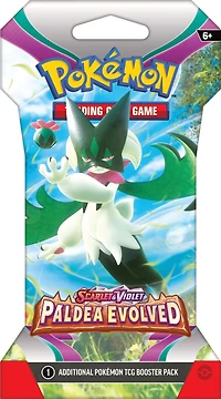 Booster et protège-cartes Pokémon Écarlate et Violet Évolutions à Paldea