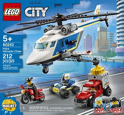 LEGO City Police L'arrestation en hélicoptère 60243 (212 pièces)