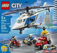 LEGO City Police L'arrestation en hélicoptère 60243 (212 pièces)