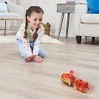 Mighty Express, Train motorisé Nate le rapide avec outil qui fonctionne vraiment et wagon de cargaison, jouets pour enfants à partir de 3 ans