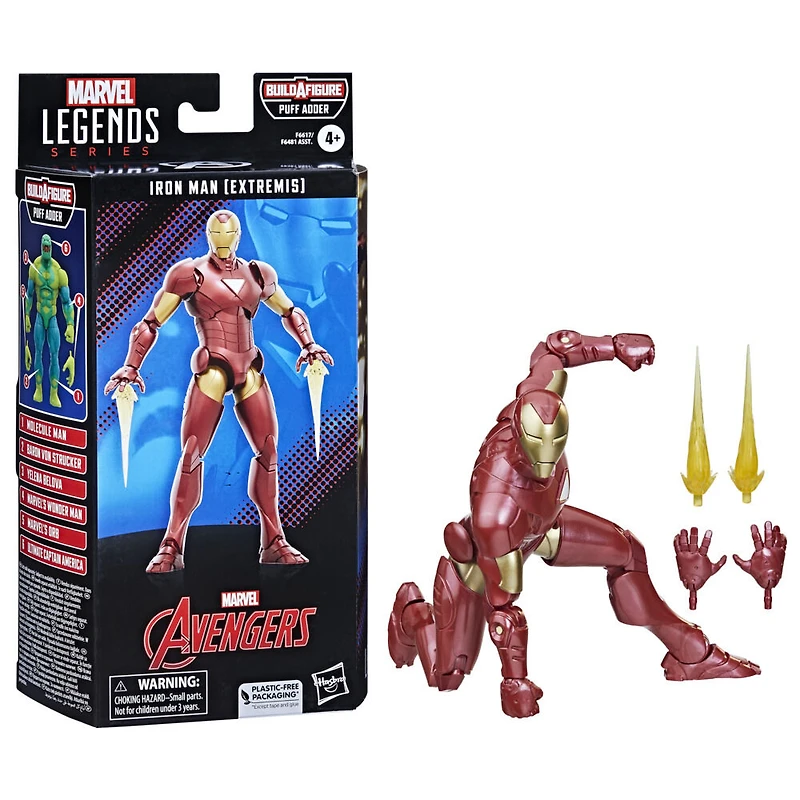 Hasbro Marvel Legends Series: Iron Man (Extremis) des bandes dessinées Marvel classiques, figurine articulée de 15 cm