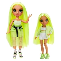 Rainbow High Jr High Karma Nichols - Poupée-mannequin de 9 po (23 cm) VERT FLUO
