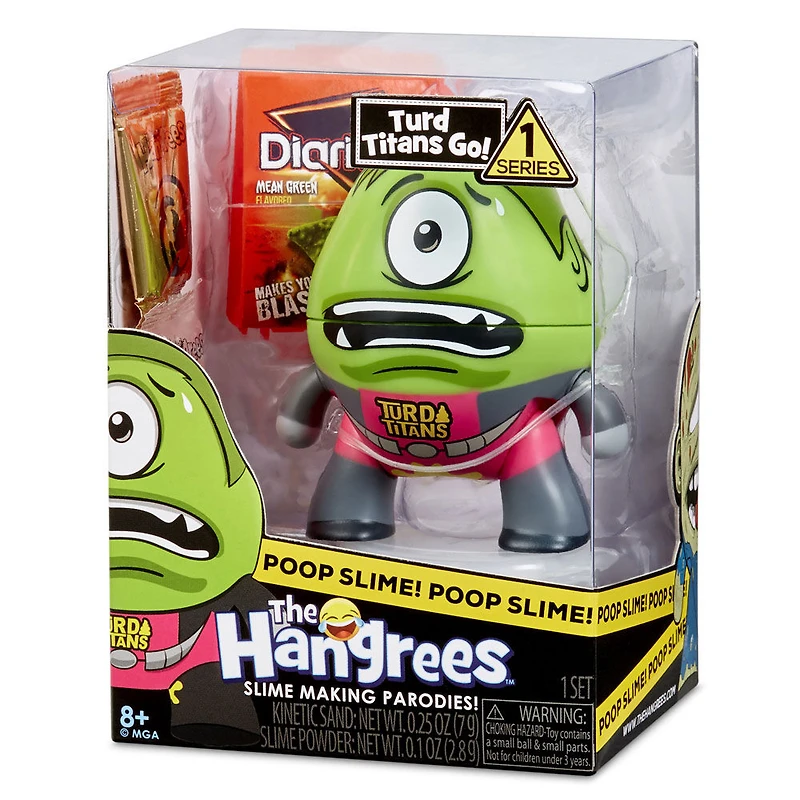 The Hangrees: Turd Titans Go! Collectible Parody Figure with Slime