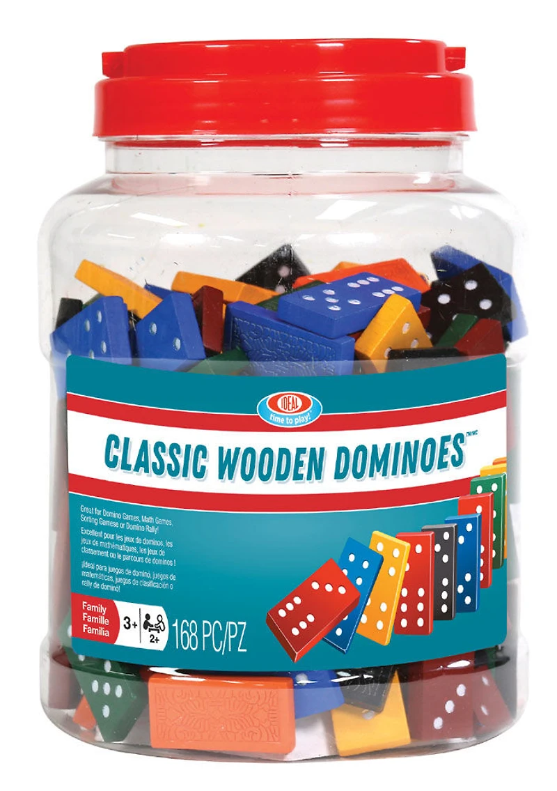 Ideal Games - Classic Wooden Dominoes - R Exclusive