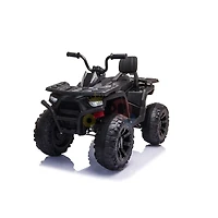KidsVip 24V Enfants et Tout-Petits Titan Quad/ATV Voiture Eléctrique avec Commande à Distance - Noir - Édition anglaise