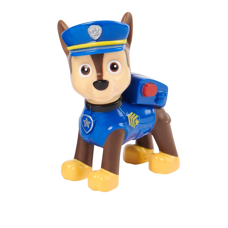 PAW Patrol, Chase Patrol Cruiser, Véhicule avec figurine articulée à collectionner, jouets respectueux de la planète