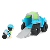 Paw Patrol, Véhicule Dinosaur Rescue Vehicle de Rex avec figurine articulée à collectionner