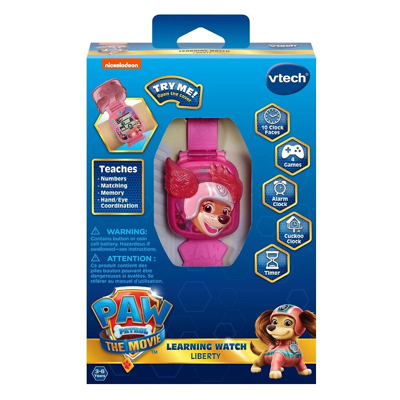VTech PAW Patrol: Pat Patrouille Le Film - La montre-jeu interactive de Liberty