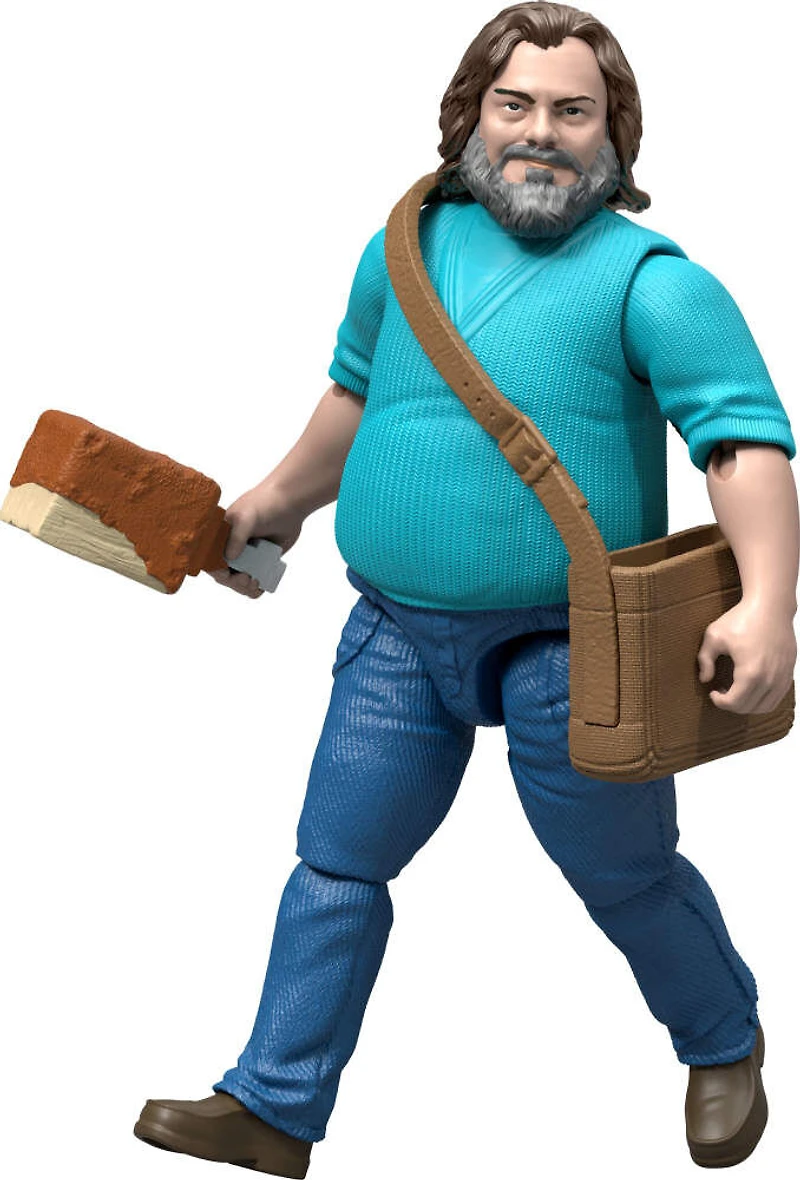 Minecraft-Figurine articulée Steve-taille de 10cm et accessoires