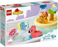 LEGO DUPLO Jouet de bain : l'île flottante des animaux 10966 (20 pièces)