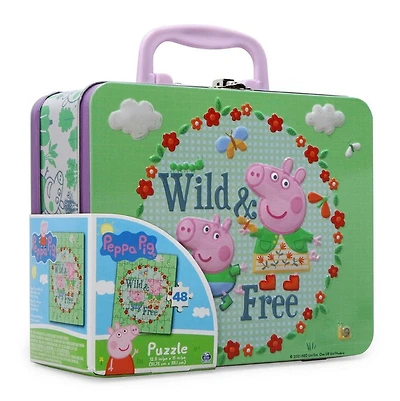 Peppa Pig 48 Piece Jigsaw Puzzle in Tin