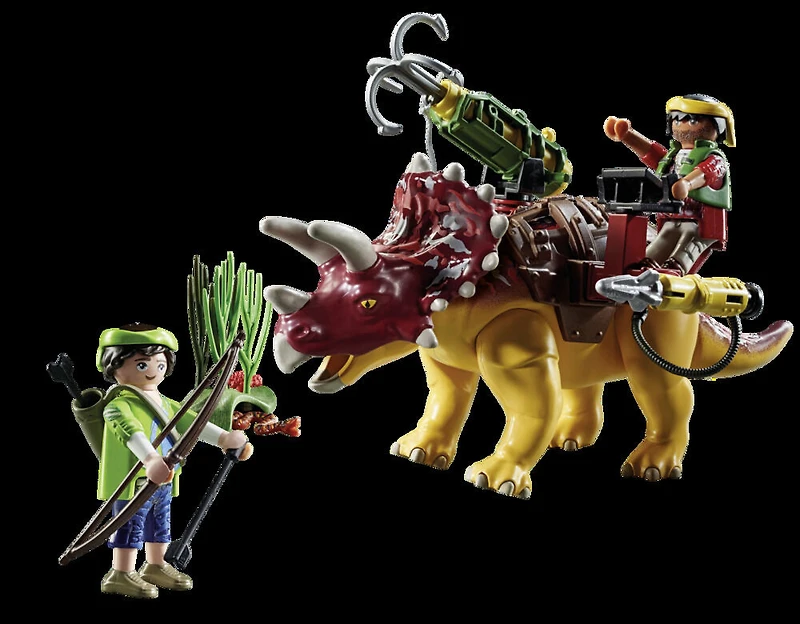 Playmobil - Tricératops et soldats
