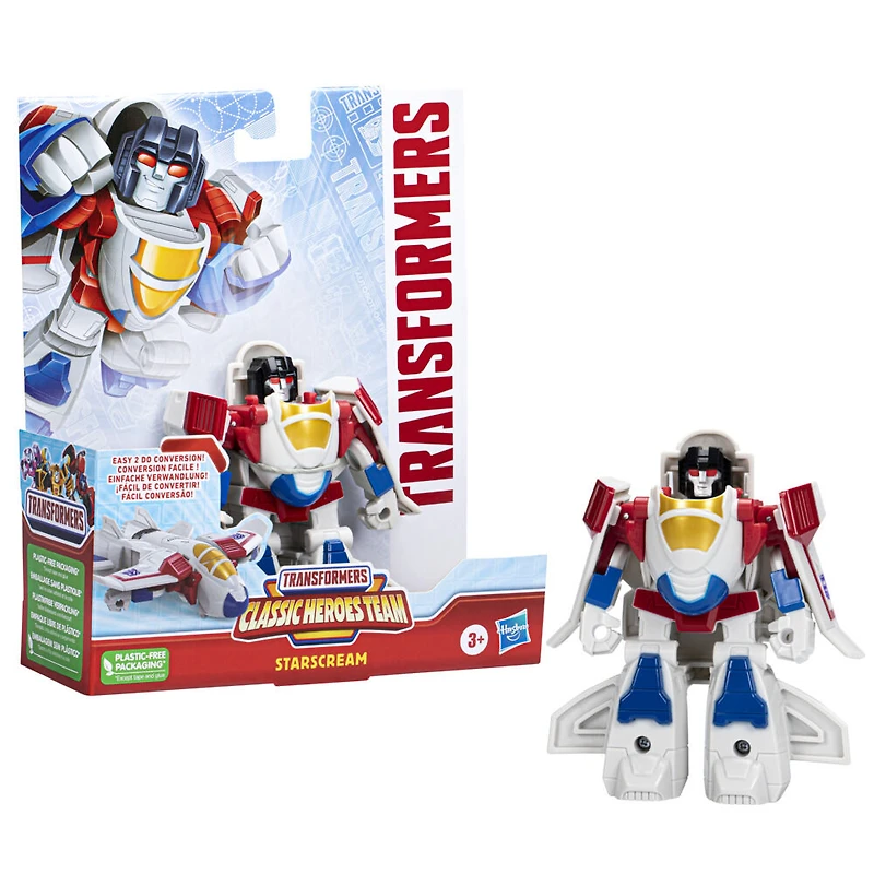 Transformers Classic Heroes Team figurine articulée Starscream de 11 cm