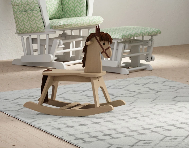 Storkcraft Wooden Rocking Horse - Driftwood