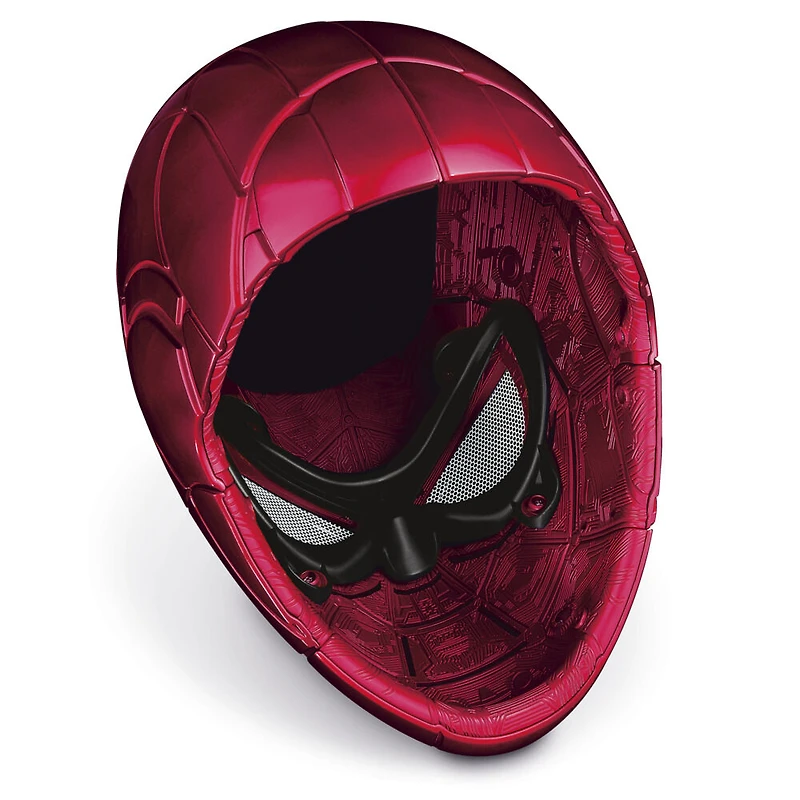 Marvel Legends Series Spider-Man Iron Spider Electronic Helmet with Glowing Eyes, 6 Light Settings and Adjustable Fit