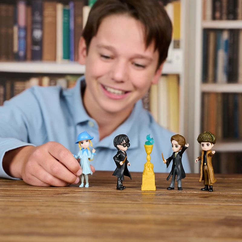 Wizarding World Harry Potter, Magical Minis Triwizard Champions Gift Set with 4 Figures and Goblet of Fire Accessory