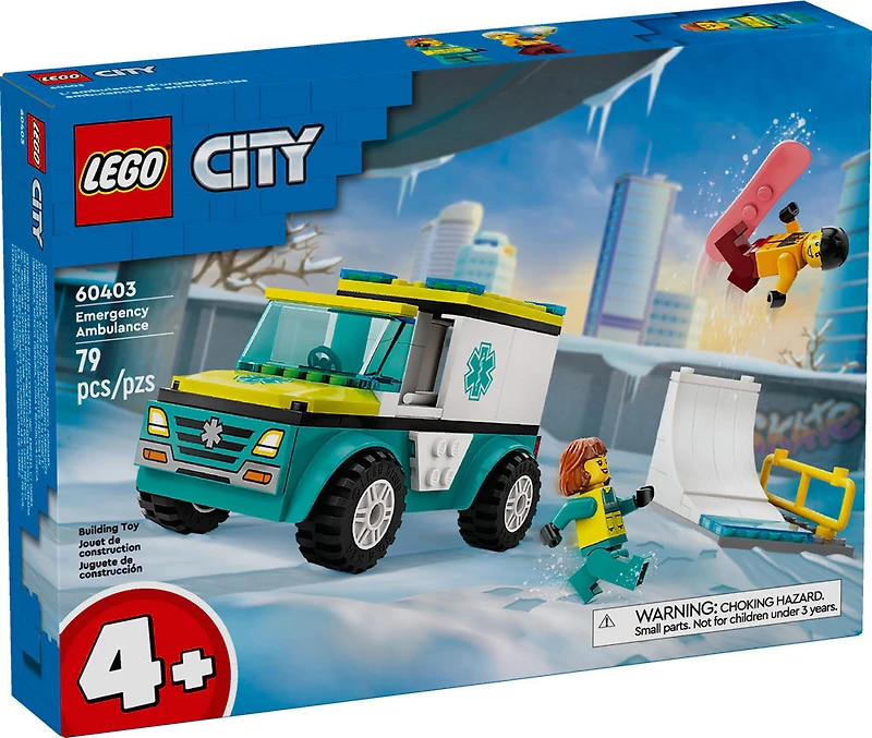 LEGO City Emergency Ambulance and Snowboarder 60403