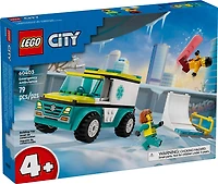 LEGO City Emergency Ambulance and Snowboarder 60403