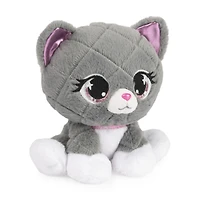 P.Lushes Designer Fashion Pets, Maxine Purrnel, chaton en peluche, gris/blanc, 15,2 cm