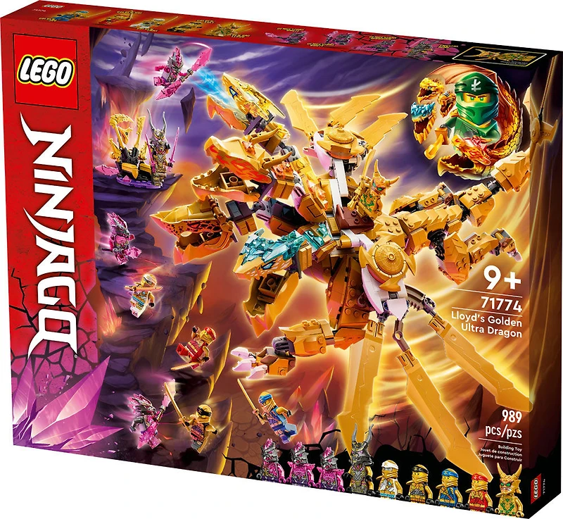 LEGO NINJAGO Le dragon d'or ultra de Lloyd 71774 Ensemble de construction (989 pièces)