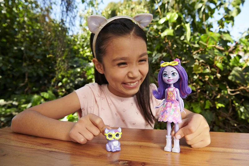 Enchantimals-Bêtes Citadines-Hadley Husky et Sledder, poupée - Notre exclusivité