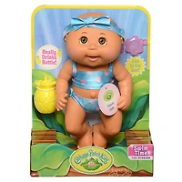 Poupée Bout d'chou Petit nouveau-né de base (boit et mouille, heure de nager) - brunette, yeux bruns