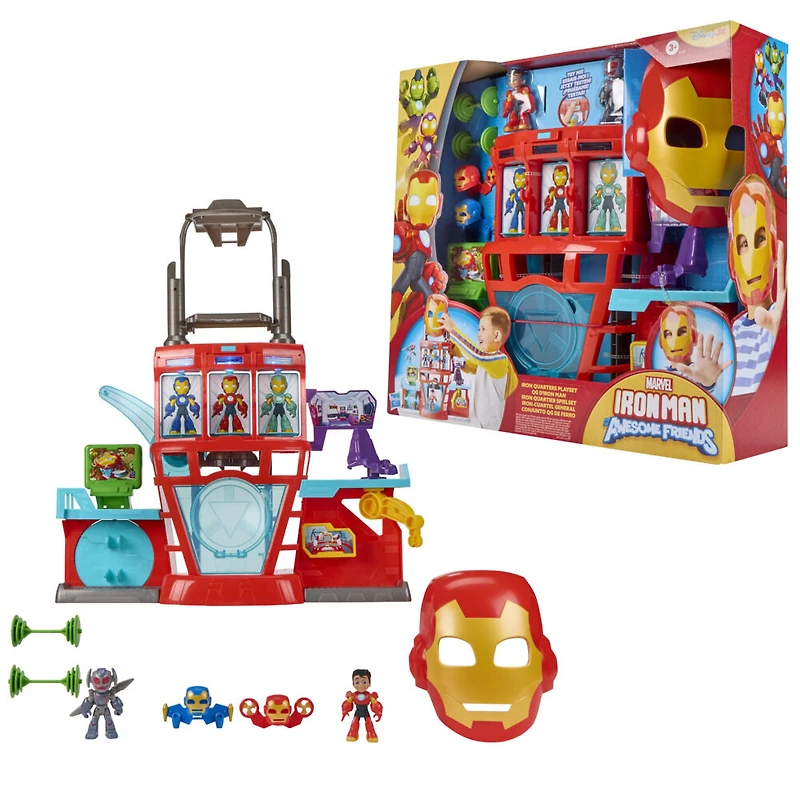Marvel Iron Man and his Awesome Friends Iron Quarters Boys & Girls Electronic Playset