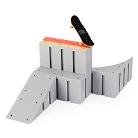 Tech Deck, Bowl Builder X-Connect Park Creator , Coffret rampe à construire et à personnaliser avec fingerboard exclusif