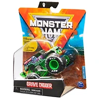 Monster Jam, Monster truck Grave Digger officiel, véhicule en métal moulé, série Show time, échelle 1:64