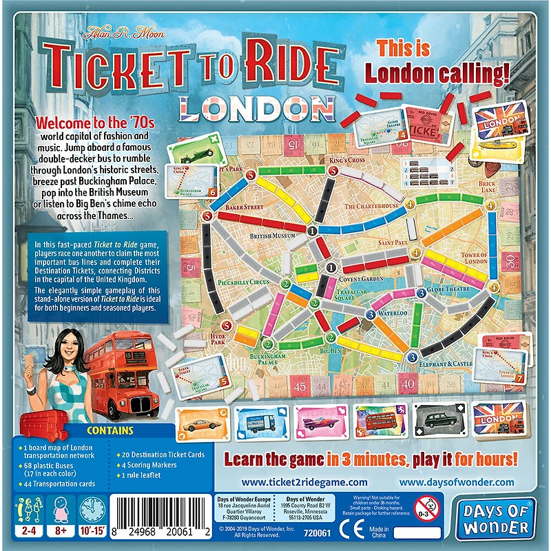 Days Of Wonder - Ticket To Ride - Express - London - English Edition