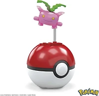 MEGA Pokemon Hoppip building set with 21 pieces and Poke Ball