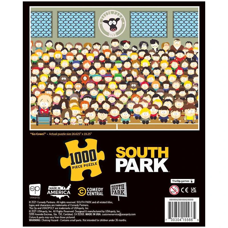 USAopoly South Park "Go Cows!" 1000 Piece Puzzle - English Edition