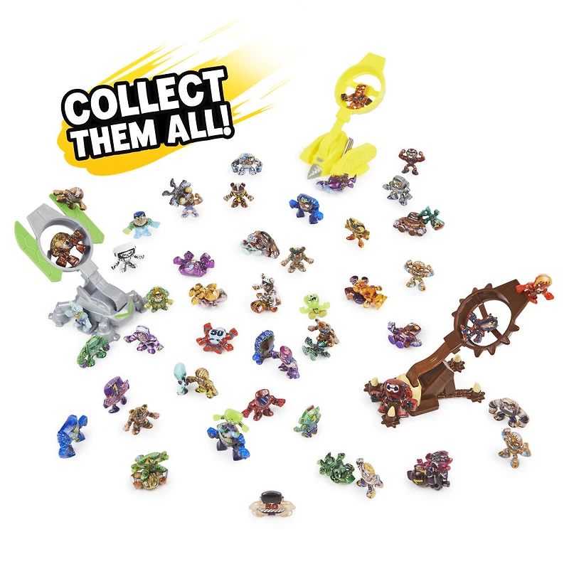 Million Warriors, Coffret de 20 figurines à collectionner, 1 lanceur, Affiche de collection, 1 guerrier rare inclus dans chaque coffret (plusieurs modèles disponibles)