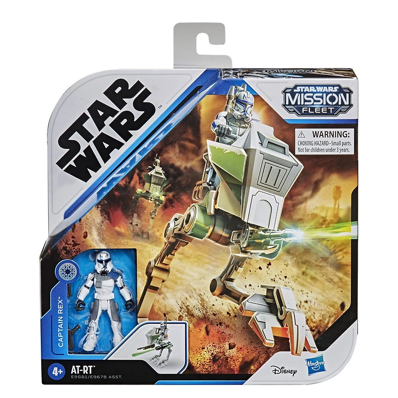 Star Wars Mission Fleet Expedition Class, Captain Rex Clone Combat, figurine de 6 cm avec véhicule