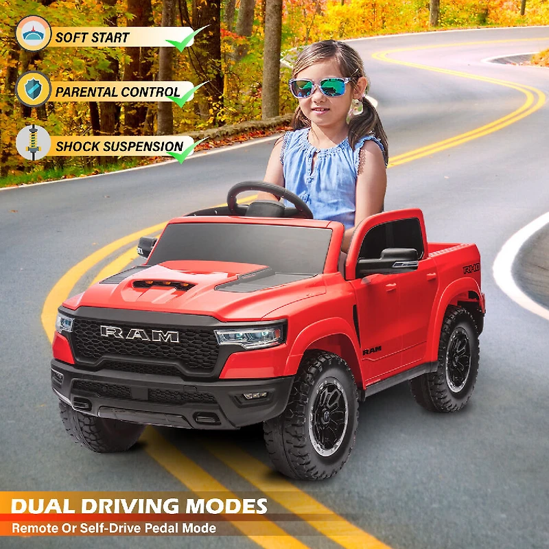 Dodge RAM 1500 RHO 12V sous licence - Rouge