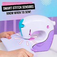 Cool Maker, Stitch 'N Style Fashion Studio, Pre-Threaded Sewing Machine Toy with Fabric and Water Transfer Prints, Arts & Crafts Kids Toys