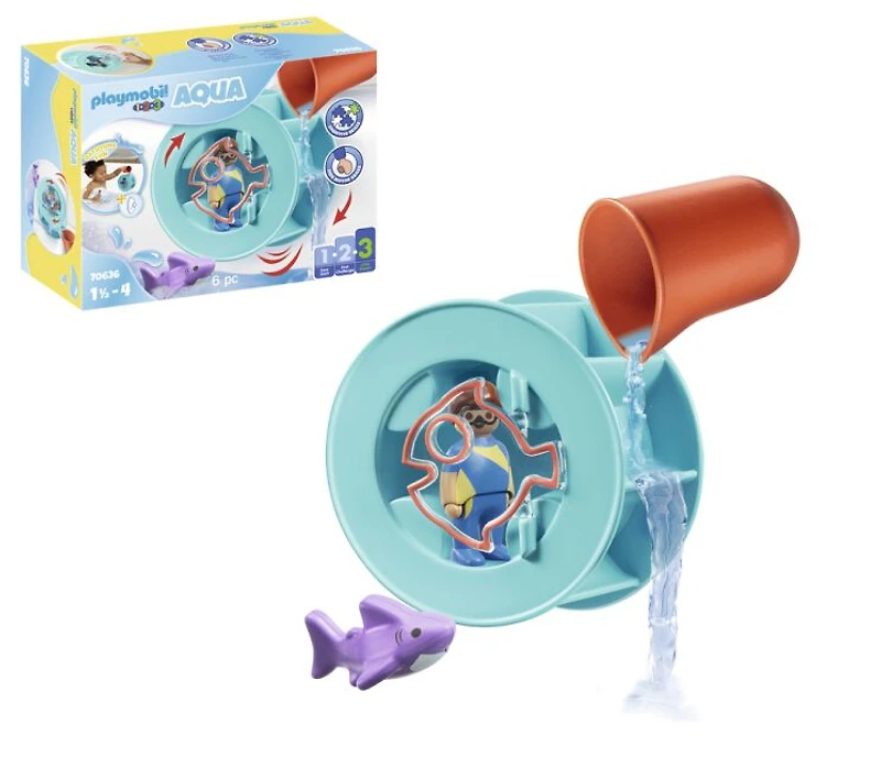 Playmobil - Roue aquatique avec bébé requin