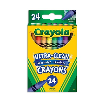 Crayola Ultra-Clean Washable Crayons, 24 Count
