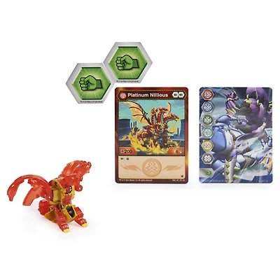Bakugan Evolutions, Surturan, Bakugan True Metal Platinum Series, 2 BakuCores et carte Personnage