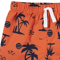 Gerber - 2-Piece Baby & Toddler Vacation Vibes Rash Guard & Swim Trunks Set