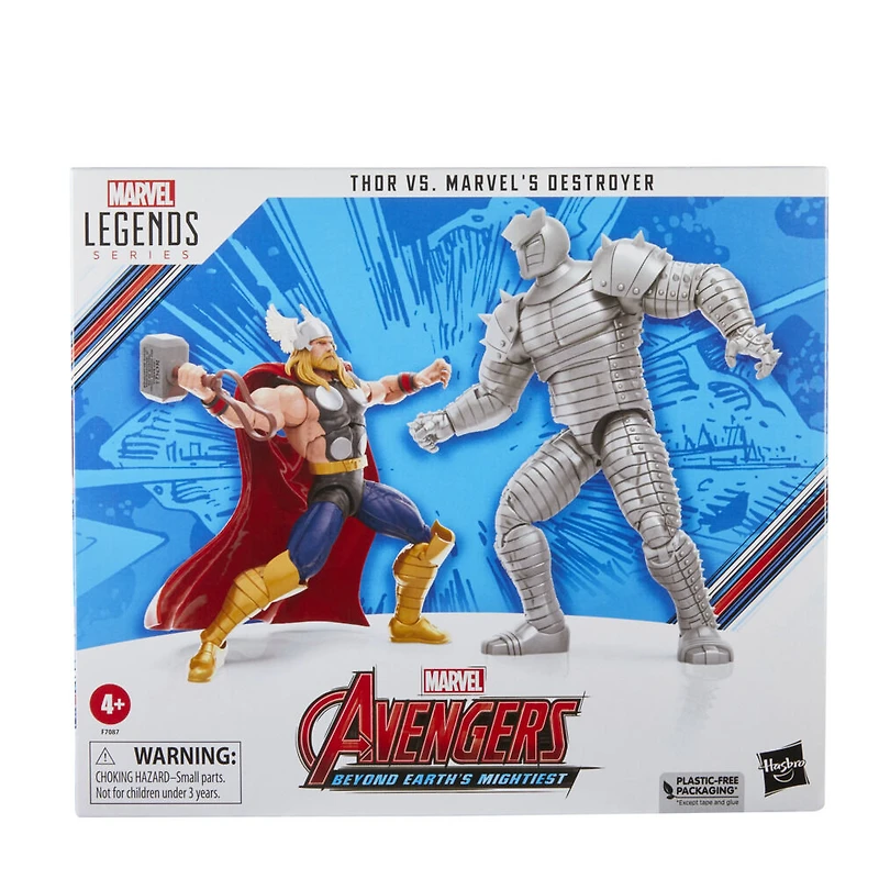 Hasbro Marvel Legends Series, figurines de collection de 15 cm Thor Vs. Marvel's Destroyer, Avengers 60e anniversaire