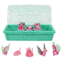 Hatchimals CollEGGtibles, Coffret surprise Family Carton Rainbow-cation lamas avec 10 personnages et 2 accessoires