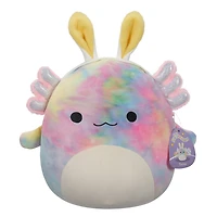 Squishmallows 12" Easter - Tinley Rainbow Tie-Dye Axolotl