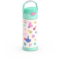 Bouteille avec paille isolée SS Vac 14oz  PRINCESSE