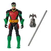 DC Comics, Figurine articulée Robin avec 2 accessoires mystère, 10 cm