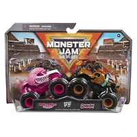 Monster Jam, Monster trucks officiels en métal moulé Monster Mutt Poodle Vs. Scooby Doo Black Ops Die-Cast, échelle 1:64