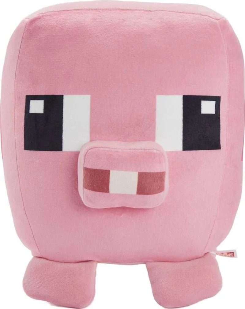 Minecraft Cuutopia 10-in Pig Plush Character Pillow Doll, Collectible Toy
