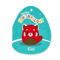 Peluche Squishmallows 7.5" - Cici le panda roux
