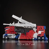 Transformers Generations War for Cybertron : Siege, figurine de classe leader Optimus Prime Amélioration galactique WFC-S40.