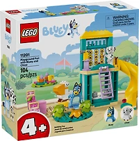 LEGO Bluey Le Terrain de Jeu de Bluey et Chloe , Jouet Préscolaire, Trousse Créative de Construction d'Animaux 11201